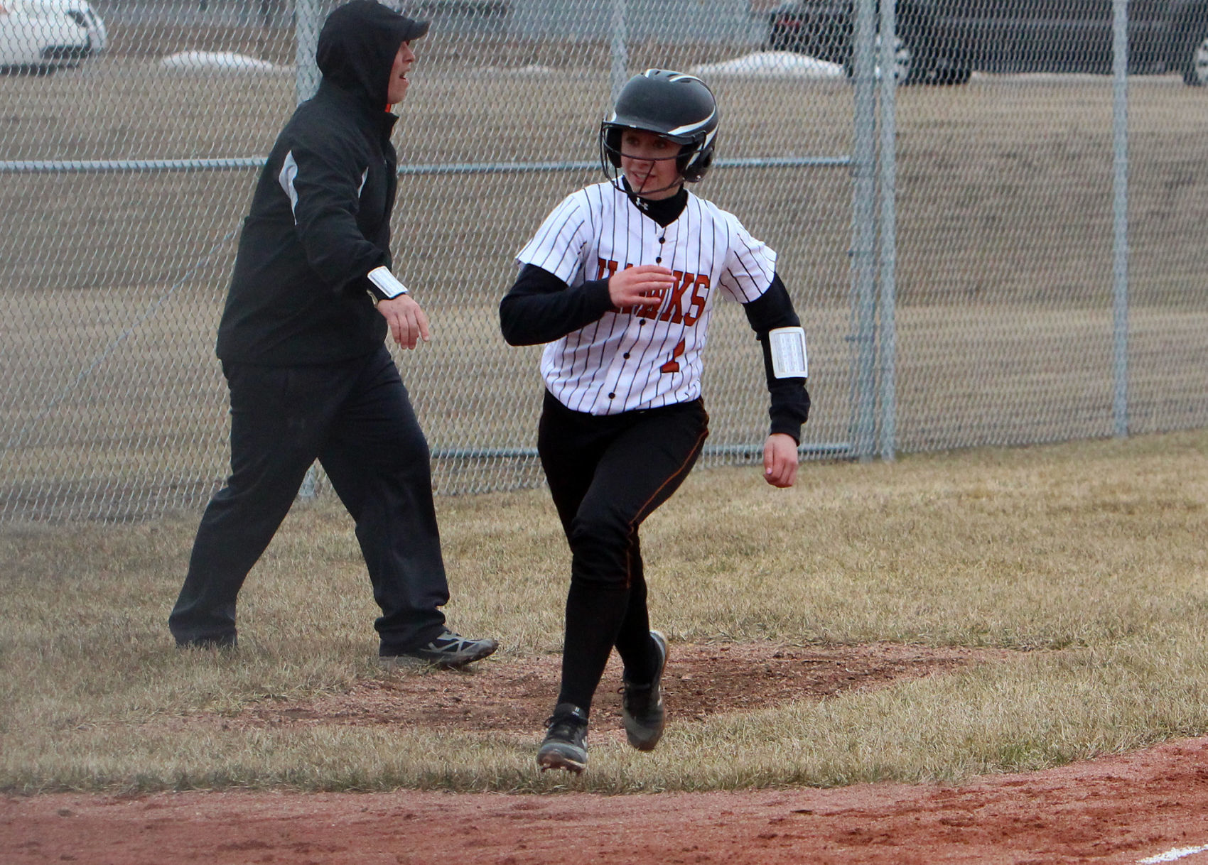Elk Mound at Bloomer softball 4-4-19